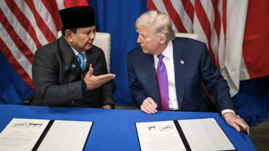 presiden prabowo subianto dan presiden as donald trump resmi menandatangani tarif perdagangan resiprokal kedua negara salah sa 1771552178168 169